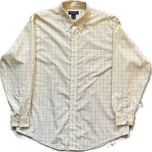 Vintage Brooks Brothers Cotton Button Down Shirt OCBD Plaid